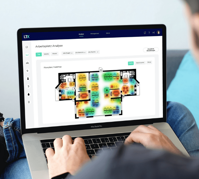 Arbeitsplatz Analyse Leichte Office Verwaltung mit Heatmap